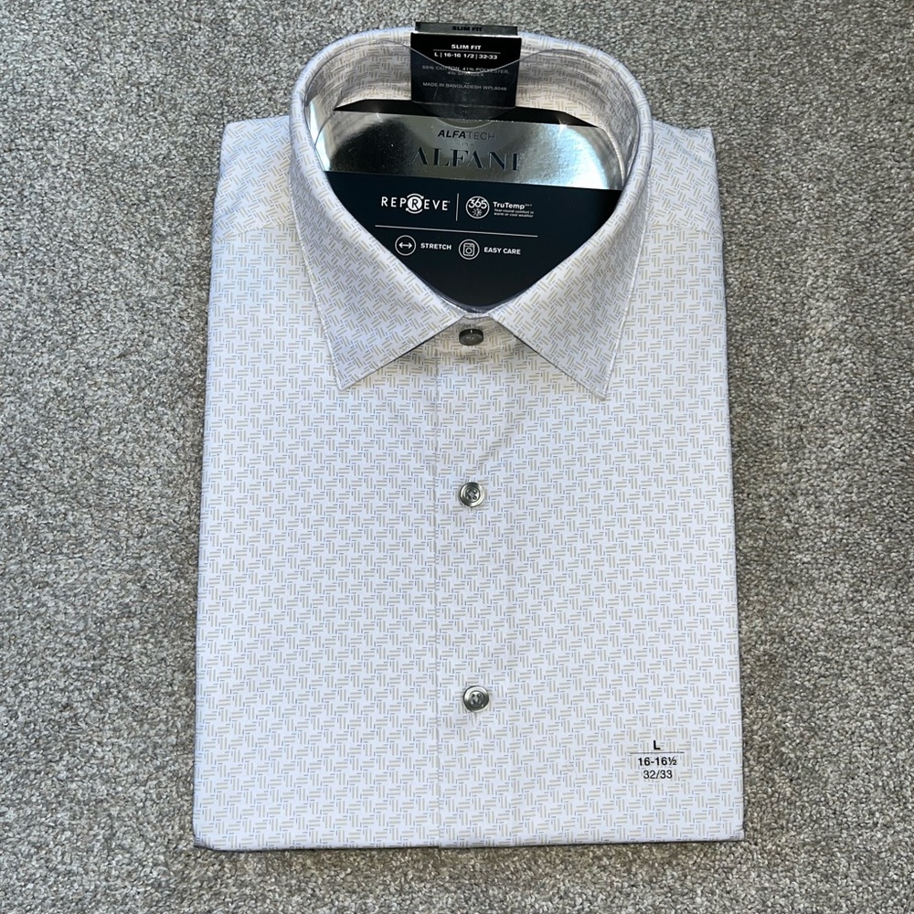 Alfani Men's Gray Dress Shirt